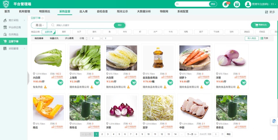 3000+ SKU 食材品类目录